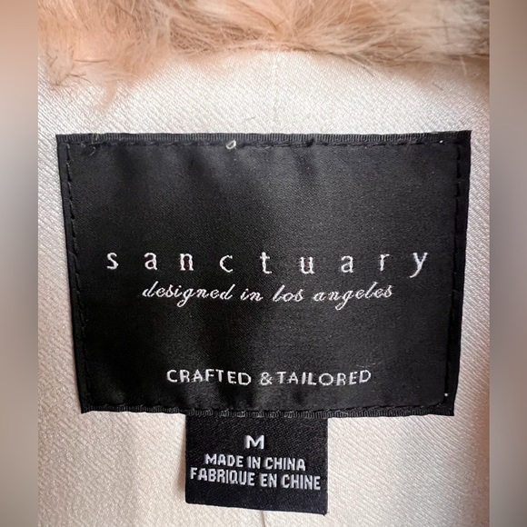 absolutely LIKE NEW Sanctuary faux fur vest size M - Picture 3 of 4